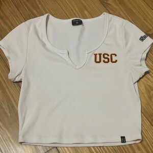 Hype And Vice USC Crop Top Size Medium